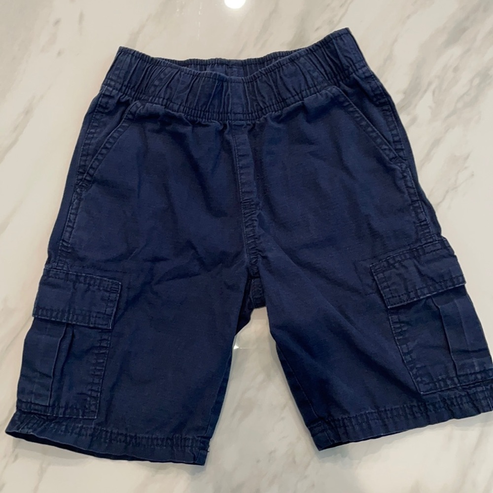 Boys navy blue cargo shorts size 6